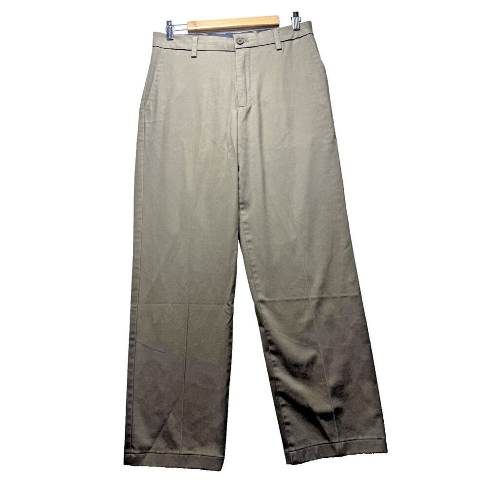 Dockers Signature Khaki Men's Pants 30x32 Chinos Classic Cotton Blend Brown